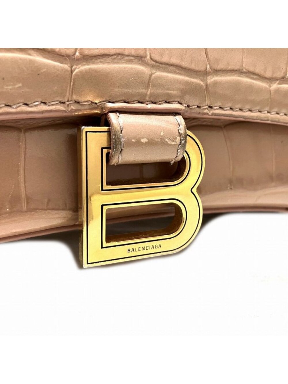 Balenciaga Hourglass Top Handle Small Handbag Leather - Picture 8 of 9